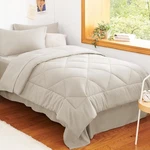 Cozylux Twin Comforter Set 5PCS Beige Bag Down Alternative Bedding. Fixed Price $66.47.