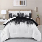 Dinjoy Ombre Black White King Comforter Set Boho Bedding Gradient. Fixed Price $95.54.