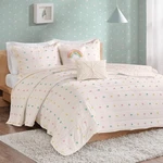 Intelligent Design Kids Quilt Set Cotton Jacquard Weave Colorful Poms Accent .... Fixed Price $165.29.