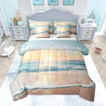 Beach Comforter 7 Pieces Queen Size Sunset Ocean Seagull Bedding. Fixed Price $119.99.