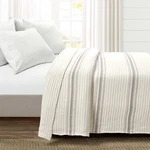 Lush Decor Farmhouse Stripe Kantha Pick Stitch Cotton Quilt/coverlet Single F.... Fixed Price $100.15.