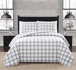 Plaid Flannel Cotton 3-PIECE Full/queen Comforter Set Oeko-tex Certified. Fixed Price $148.99.