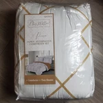 Amy Miller 3 Piece Down Alternative Comforter Set Queen White Gold New. Fixed Price $50.00.