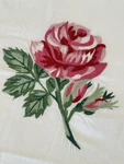 Laura Ashley Queen Duvet Embroidered Roses White Cotton 90X94 Discontinued?. Fixed Price $49.99.