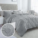 Swift Home King Cal Gray 3-PIECE Down Alternative Comforter Set Bedding. Fixed Price $78.09.