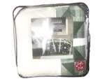 Premier Velvet To Sherpa Comforter Set Green & White Starburst King $160. Fixed Price $71.99.
