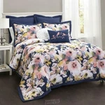 Lush D Cor Floral Watercolor 7-PIECE Comforter Set Queen. Fixed Price $159.99.