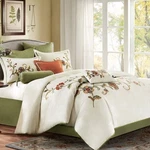 6PC Harbor House Madeline Queen Bedding,shams, Dust Ruffle, Pillow, No Comforter. Fixed Price $75.00.