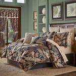 Five Queens Court Martina Tropical Luxury 4 Piece Comforter Set, Black, King. Fixed Price $447.99.