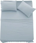 Ldc King Set - 4 Pc Brushed Microfiber Bed 16 Inches Deep Ice Blue. Fixed Price $19.99.