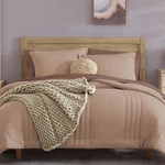 Guest Bedroom Bedding Set - Monbix Queen Comforter 7 Piece Rust Pink. Fixed Price $89.99.