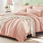 Anluoer Pink Queen Comforter Set 7 Pieces, Bed Bag With Sheets, All Season. Fixed Price $63.66.