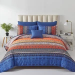 Cottolester Boho Comforter Set King Size 8 Piece Bed Bag Burnt Orange Paisl. Fixed Price $84.36.
