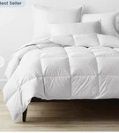 The Company Store Lacrosse Loftaire White Down Alternative Light Full Comforter. Fixed Price $94.99.