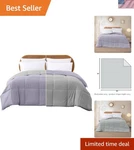 Modern Lightweight Queen Comforter Versatile Purple/silver -round Use. Fixed Price $34.99.