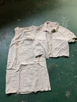 Studio Ease Linen Two Piece Set Beige Dress & Short Sleeve Shirt One Size. Fixed Price $30.00.