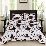 3PCS Cow Comforter King Size Rustic Print Western Bedding Sets Farmhouse. Fixed Price $68.99.