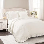 Reyna Comforter Set - 3 Piece Cozy Ruffled Bedding Timeless Eleganc. Fixed Price $198.64.