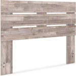 Signature Design By Ashley Neilsville Butcher Block Panel Headboard, Queen, Beig. Fixed Price $240.99.
