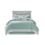 Harbor House Blue Oversized Cotton Jacquard Comforter Set Aqua King. Fixed Price $253.01.