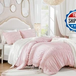 Intelligent Design Queen Set Ruched Shabby Chic. Fixed Price $98.02.