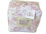 Laura Ashley Delphine Pink Floral Full/queen 7PC Comforter Bedding Set. Fixed Price $129.99.