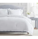 Martha Stewart - King Comforter 3 Pcs Set, Crisp & Smooth Bedding Scallop Blue. Fixed Price $89.99.
