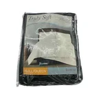Truly Soft, Everyday Duvet Set, Black, Full/queen. Fixed Price $89.99.