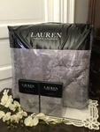 Lauren Ralph Mya King Comforter + 2 Shams Floral Jacquard Gray New. Fixed Price $339.00.