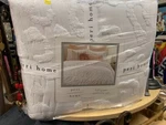 Peri Home Full/queen Chenille Leopard 3PC Comforter Set White. Fixed Price $79.99.