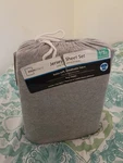 Mainstays Extra Soft Jersey Bed Fitted Sheet Set Twin Or Xl Gray Heather. Fixed Price $19.99.