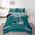 Comforter Set Twin,rugby Bedding Footballs Fan,football City.... Fixed Price $66.11.