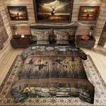 Mallard Duck Hunting Queen Comforter Set Rustic Cabin Bedding Boys & Men. Fixed Price $105.99.