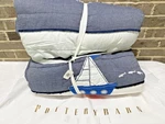 1 Pottery Barn Kids Sailboat Nautical Ocean Sea Quilt Blue Full Queen Size New. Fixed Price $167.77.