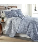 Southshore Fine Linens Winter Brush Lightweight Reversible Floral Quilt Set, Kin. Fixed Price $71.88.