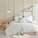 Intelligent Design Maize Cotton Jacquard Duvet Cover Set With Euro Shams And Thr. Fixed Price $175.56.