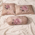 Croscill 3PC Lot Concerto Script Floral Throw Pillows Roll Square Rectangle (X3). Fixed Price $89.99.