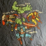 Pottery Barn Kids Embroidered Quilt Full/queen Marvel Avengers Superheroes 86X68. Fixed Price $79.99.