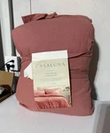 Full/queen Heavyweight Linen Blend Comforter & Sham Set Rose - Casaluna. Fixed Price $65.99.
