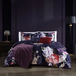 Bebejan Deep Purple Garden 100% Cotton Sateen 5 Piece Reversible Comforter Set. Fixed Price $131.99.
