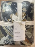 Set Of (2) Pottery Barn Bloom Sateen Comforter King Shams - Blue New. Fixed Price $74.99.