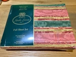 New Sealed Linda Lewis Ltd. Full Sheet Set 200 Count Percale. Fixed Price $29.99.