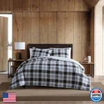 Eddie Bauer - King Comforter Set Cotton Reversible Bedding Matching Shams. Fixed Price $143.22.