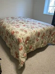 King Size Waverly Floral Comforter With 2 Shams Granny Cottage 110 X96 Clean. Fixed Price $99.99.