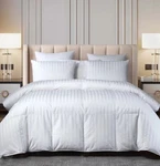 Beautyrest Comforter Down/feather Blend Full/queen Striped White. Fixed Price $250.00.
