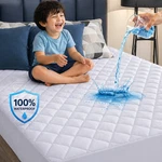 100% Waterproof Mattress Protector Quilted Pad Cover Breathable Fitted. Fixed Price $15.99.
