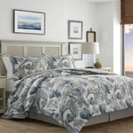 New Tommy Bahama Raw Coast Collection King Duvet Cover & 2 Shams Set -cotton. Fixed Price $78.88.