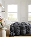 Nwt Quince Cotton Pintuck Comforter Twin / Xl Nightfall Mrsp $140. Fixed Price $84.99.