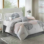 Home Essence Spring 7-PIECE Coral Down Alternative Bedding With Floral Medallion. Fixed Price $79.88.