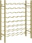 Gold Metal Wine Rack For 48 Bottles - Modern Kitchen & Bar Storage Solution. Fixed Price $149.99.